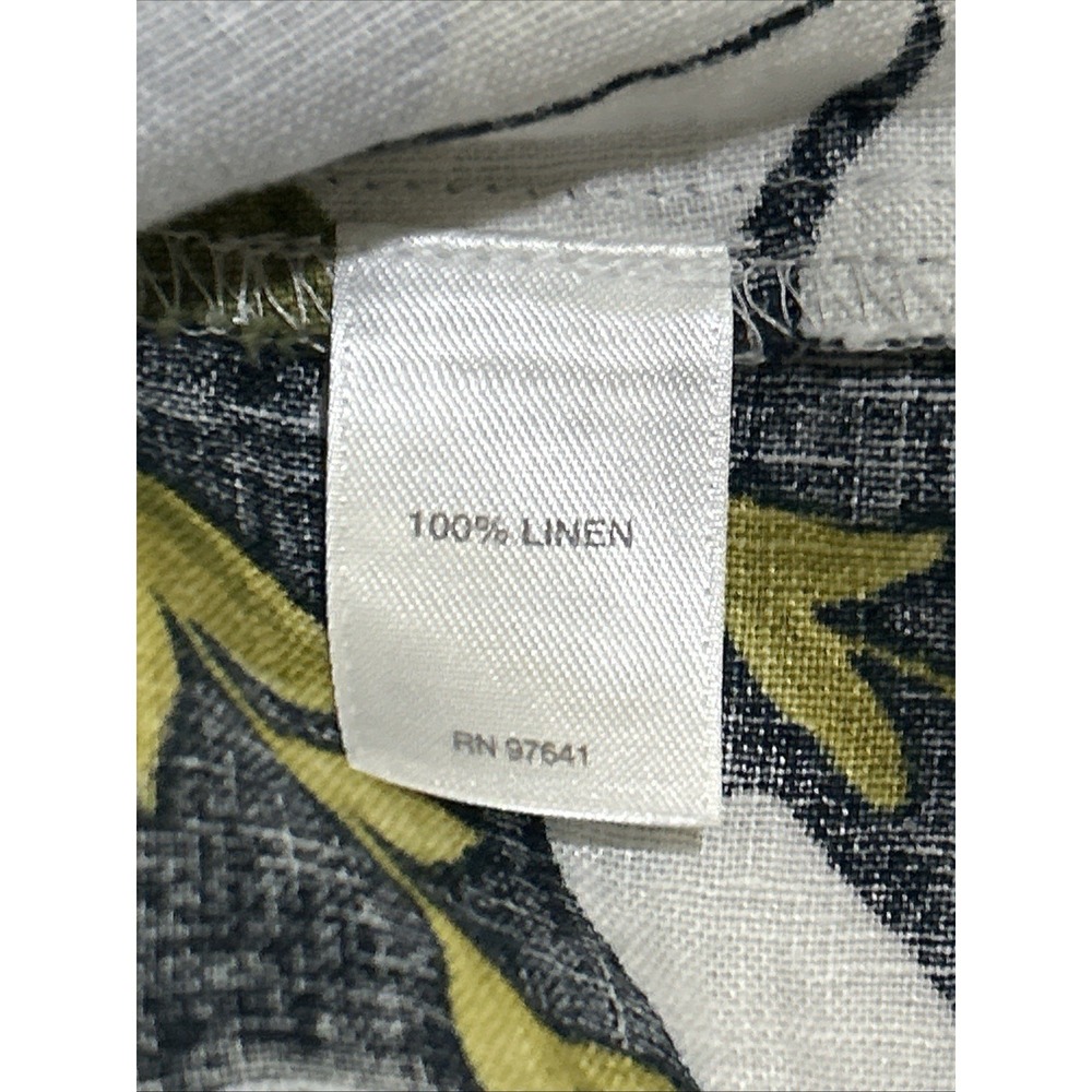 J.Jill Love Linen Floral Shift Dress Womens Petite L Sleeveless Pockets Summer - Picture 8 of 10